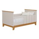 Ver imagem 5 de Berço Americano 2 em 1 100% MDF para Colchão 130x70cm Multimóveis Crper-BER002 Off White/