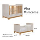 Ver imagem 3 de Berço Americano 2 em 1 100% MDF para Colchão 130x70cm Multimóveis Crper-BER002 Off White/