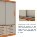 Ver mais imagens de Guarda Roupa Solteiro com Espelho 2 Portas 6 Gavetas 133cm Chicago