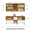 Ver imagem 5 de Cozinha Modulada Burguesa Gourmet 06 Peças Ripado em Mdf Nesher
