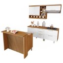 Ver imagem 4 de Cozinha Modulada Burguesa Gourmet 06 Peças Ripado em Mdf Nesher