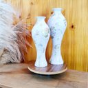 Ver imagem 2 de Vasos Decorativos para Centro de Mesa Branco e Dourado Califórnia Imperatriz Joelma Decorações