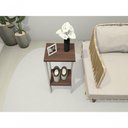 Ver imagem 2 de Mesa Lateral Mesa Alta de Canto Apoio Mdf 30cm Branco Progetatti Movelaria