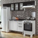 Ver imagem 1 de Cozinha Completa Modulada 4 Peças 08 Portas 2 Gavetas Luce Itatiaia Branco