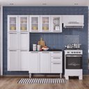Ver imagem 1 de Cozinha Completa Modulada 4 Peças 13 Portas 2 Gavetas Luce Itatiaia Branco