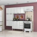 Ver imagem 1 de Cozinha Completa Modulada 4 Peças 13 Portas 2 Gavetas Luce Itatiaia Branco