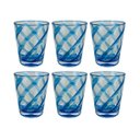 Ver imagem 1 de Conjunto 6 Copos em Acrílico com Detalhes Espirais Azul 400ml Rjw0030 Btc