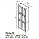Ver imagem 2 de Cozinha Completa Modulada 4 Peças 13 Portas 2 Gavetas Tarsila Itatiaia Branco