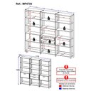 Ver imagem 4 de Guarda-roupa Closet Modulado Texas 2 Portas 2 Gavetas 219cm Multimóveis Mp4793 Branco