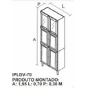 Ver imagem 2 de Cozinha Completa Modulada 4 Peças 13 Portas 2 Gavetas Tarsila Itatiaia Branco/Neve