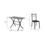 Conjunto Mesa Brasília 110cm 4 Cadeiras New Lisboa  - 3