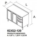Ver imagem 5 de Cozinha Completa Modulada 5 Peças 15PORTAS 2 Gavetas Tarsila Itatiaia Branco
