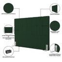 Ver imagem 7 de Cabeceira Queen 162cm Bouclé Estofada Design Moderno para Quarto Linea
