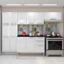 Ver imagem 1 de Cozinha Completa Modulada 4 Peças 13 Portas 2 Gavetas Tarsila Itatiaia Branco