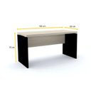 Ver imagem 2 de MESA P/ ESCRITÓRIO 120X60 PANDIN PE40 - NOGUEIRA M1200PE40