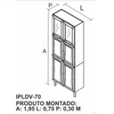 Ver imagem 2 de Cozinha Completa Modulada 4 Peças 13 Portas 2 Gavetas Tarsila Itatiaia Branco