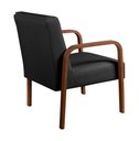 Ver imagem 3 de Kit 4 Poltronas Anita Cor:Corino Preto 200