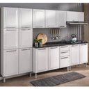 Ver imagem 1 de Cozinha Completa Modulada 5 Peças 15 Portas 2 Gavetas Tarsila Itatiaia Branco
