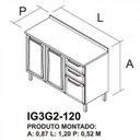 Ver imagem 6 de Cozinha Completa Modulada 5 Peças 16 Portas 2 Gavetas Tarsila Itatiaia Branco