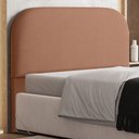 Ver imagem 1 de Cabeceira Cama Box Queen 160cm Orgânica Lanna W01 Linho Rosê - Lyam Decor