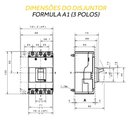 Ver imagem 3 de Disjuntor Caixa Moldada Formula 3 Polos - A1b 125 Tmf 125a