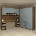 Ver imagem 1 de Guarda Roupa Queen Modulado Cp05 Delphi Avelã/grey L01 - Mpozenato