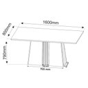 Ver imagem 3 de Conjunto Sala de Jantar Mesa Jordania com 6 Cadeiras Sol 