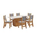 Ver imagem 2 de Conjunto Sala de Jantar Mesa Jordania com 6 Cadeiras Sol