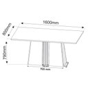 Ver imagem 3 de Conjunto Sala de Jantar Mesa Jordania com 6 Cadeiras Sol 