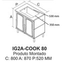Ver imagem 6 de Cozinha Completa Modulada 5 Peças 13 Portas 2 Gavetas Tarsila Itatiaia Branco