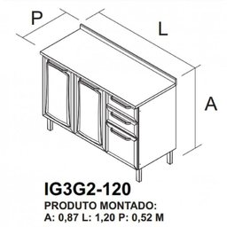 Cozinha Completa 5 Peças 14 Portas 3 Gavetas Tarsila Itatiaia - 5