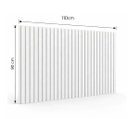 Ver imagem 3 de Cabeceira Solteiro Ripada MDF Modular 90x110cm sem Furos 3M:Branco