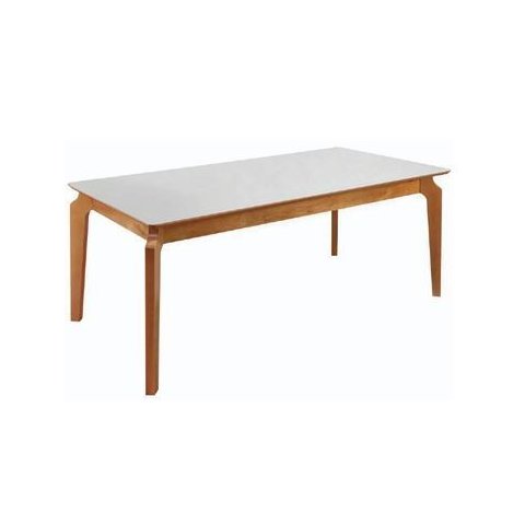 Mesa de Jantar Tampo em Vidro 1,80m X 0,90m Glass Gold Salas