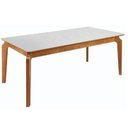 Ver imagem 1 de Mesa de Jantar Tampo em Vidro 1,80m X 0,90m Glass Gold Salas