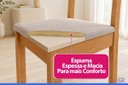 Ver mais imagens de Conjunto de 2 Cadeiras Henn Anne Estofada S33-531 Nature/Corino/Linho Se