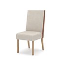 Ver imagem 3 de Conjunto de 2 Cadeiras Henn Anne Estofada S33-531 Nature/Corino/Linho SE