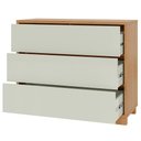 Ver imagem 6 de Cômoda para Quarto 3 Gavetas 105cm Click D03 Freijó Off White - Lyam Decor