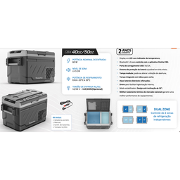Mini Geladeira Portátil Dreiha 50l Freezer 12/24v Dual Zone - 4