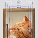 Ver imagem 2 de Adesivo Para Porta Animais Gatinho Com Olho Azul- 83X210Cm