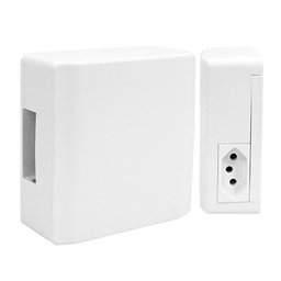 Kit 2 Caixa Sobrepor Ar Condicionado Disjuntor + Tomada 20a - 2