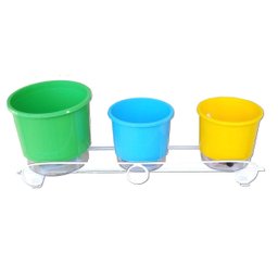 Jardim Vertical - Suporte de Parede Branco para Vasos - Combinação Perfeita de Leveza e Resistência - 3