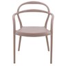 Cadeira Tramontina Sissi em Polipropileno e Fibra de Vidro com Encosto Vazado e Braços Camurça - 2