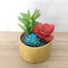 Arranjo de Suculenta Artificial em Vaso Redondo - 6