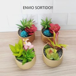 Arranjo de Suculenta Artificial em Vaso Redondo - 5