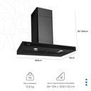 Ver imagem 6 de Coifa Safira Parede Suggar Preta 60cm