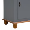 Ver imagem 4 de Estante Torre 02 Prateleiras 1 Gaveta 1 Porta Pés Luiz Xv 50104 - Cinza/imbuia Glazer