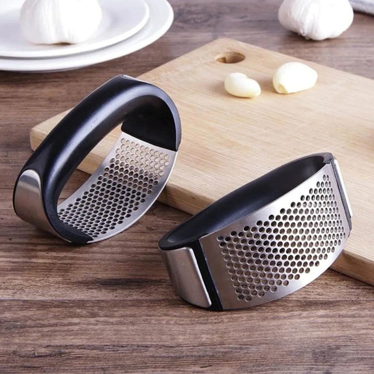 Espremedor Amassador Triturador De Alho Manual Cozinha Inox