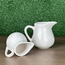Kit 2 Mini Jarrinha Leiteiras de Porcelana Branca para Molhos e Recheios 90ml + 190ml - Lyor - 8