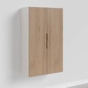 Ver imagem 6 de Armário Aéreo Planejado 2 Portas 80x135cm Puxador 150mm Ipanema CabeCasa MadeiraOriginals Marrom/Acácia/Branco