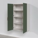 Ver imagem 3 de Armário Aéreo 2 Portas 80x135cm Puxador 150mm Ipanema CabeCasa MadeiraOriginals Verde/Folha/Branco
